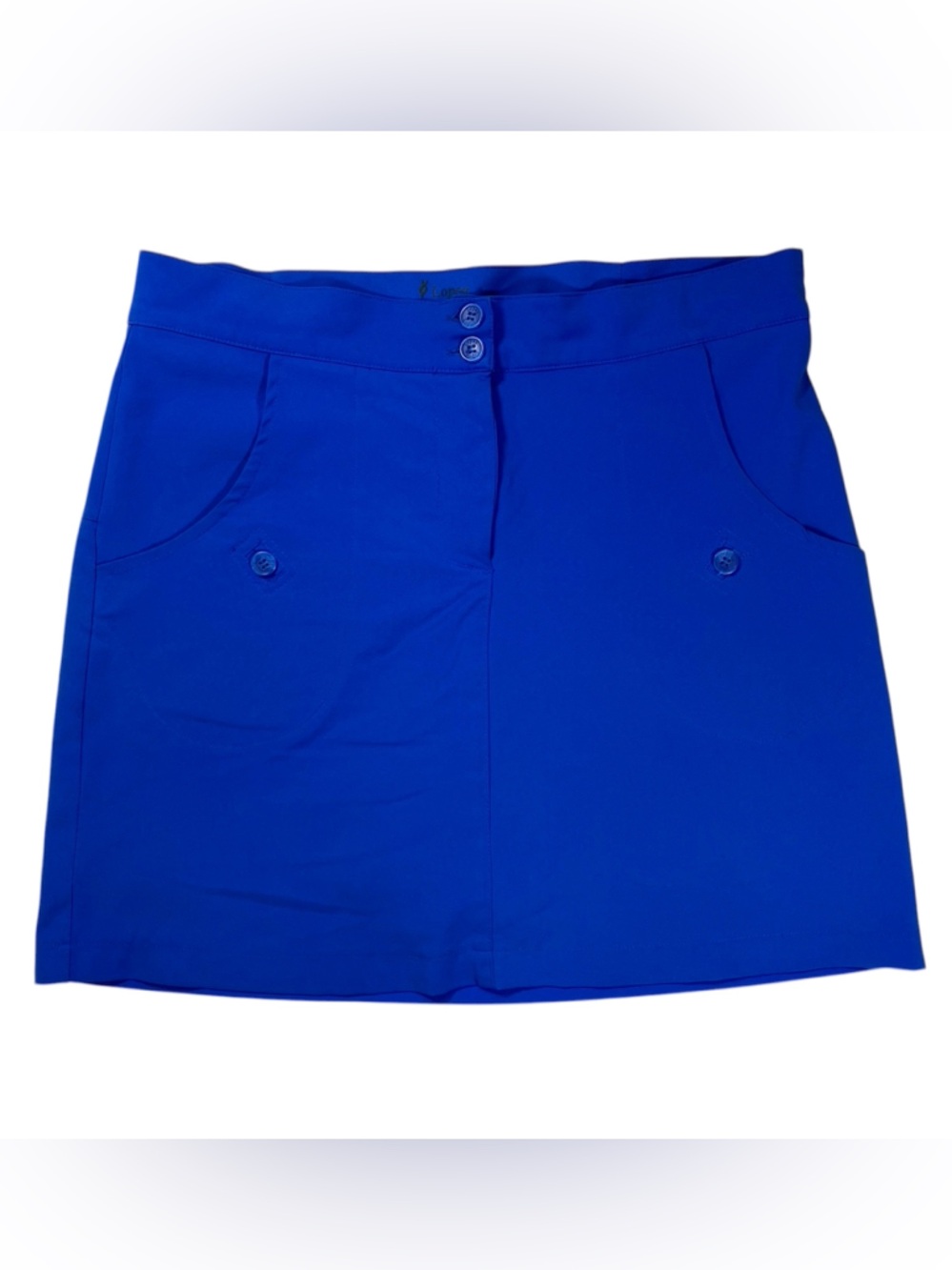 Lopez DeLux Dri Blue Skort Athletic Golf Tennis Size 8 Stretch Performance